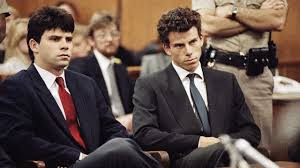 When they were in the Beverly Hills Municipal court on March 12, 1990 for the murders of their millionaire parents.