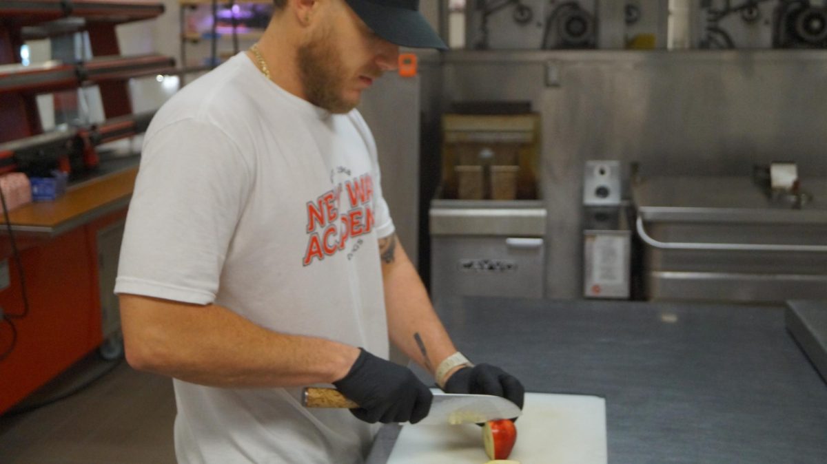 Chef Tyler making food