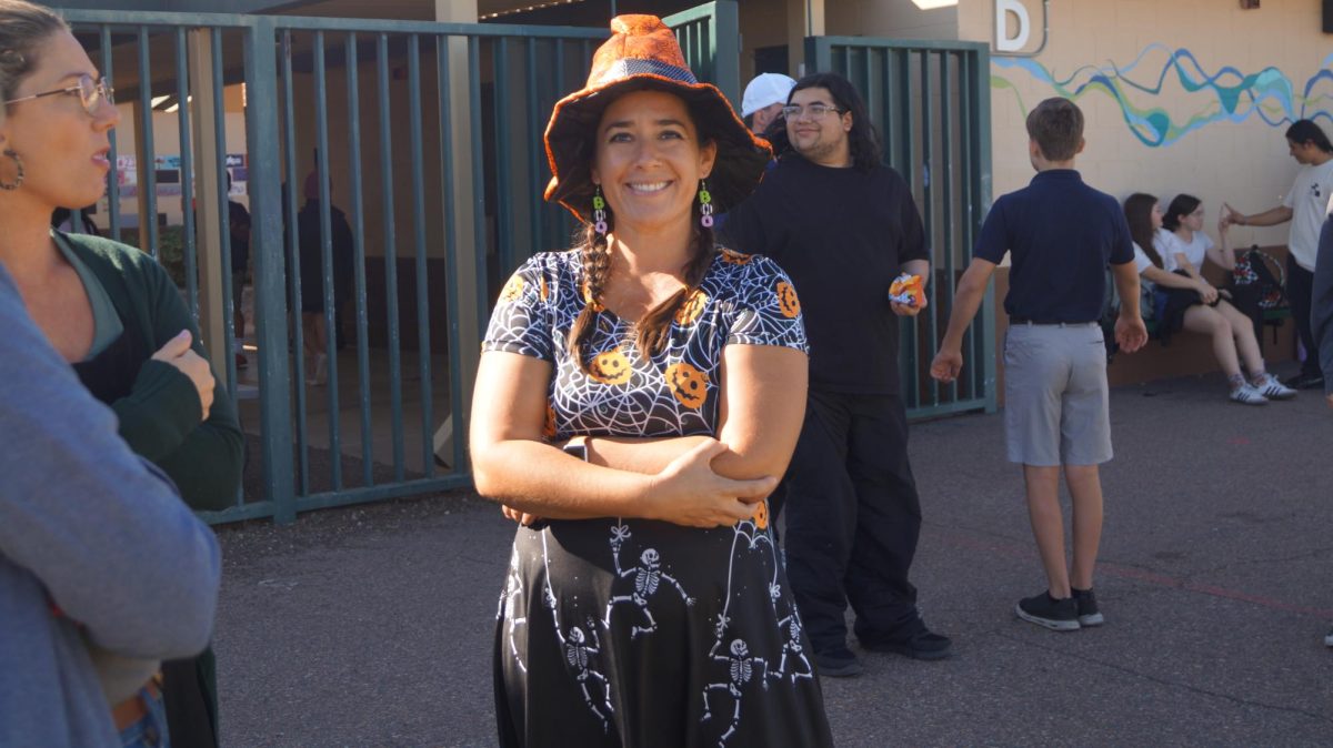 Mrs. Boone in the Halloween Spirit!